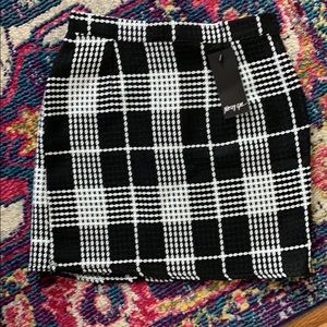 Nasty gal check A line skirt